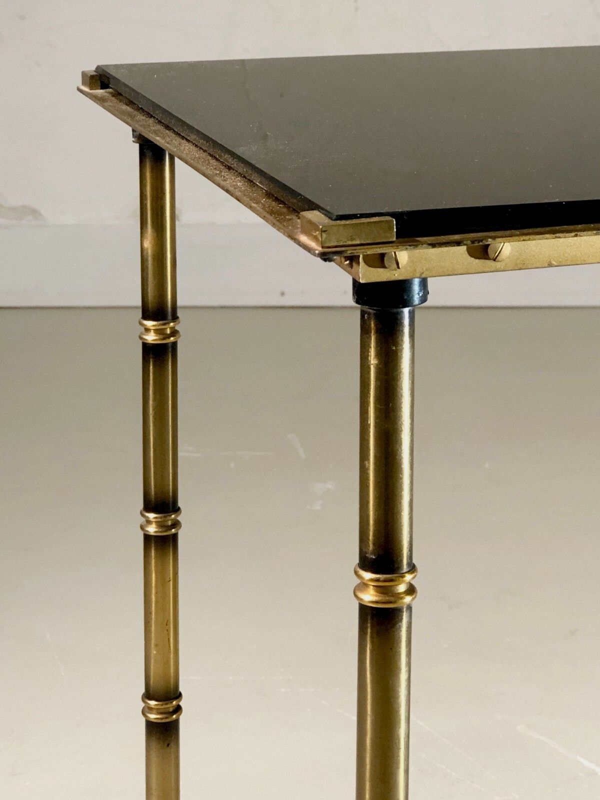 photo for sale 1950 House Rings 2 Bamboo Coffee Table Art Deco Shabby Chic Neo Classical Adnet