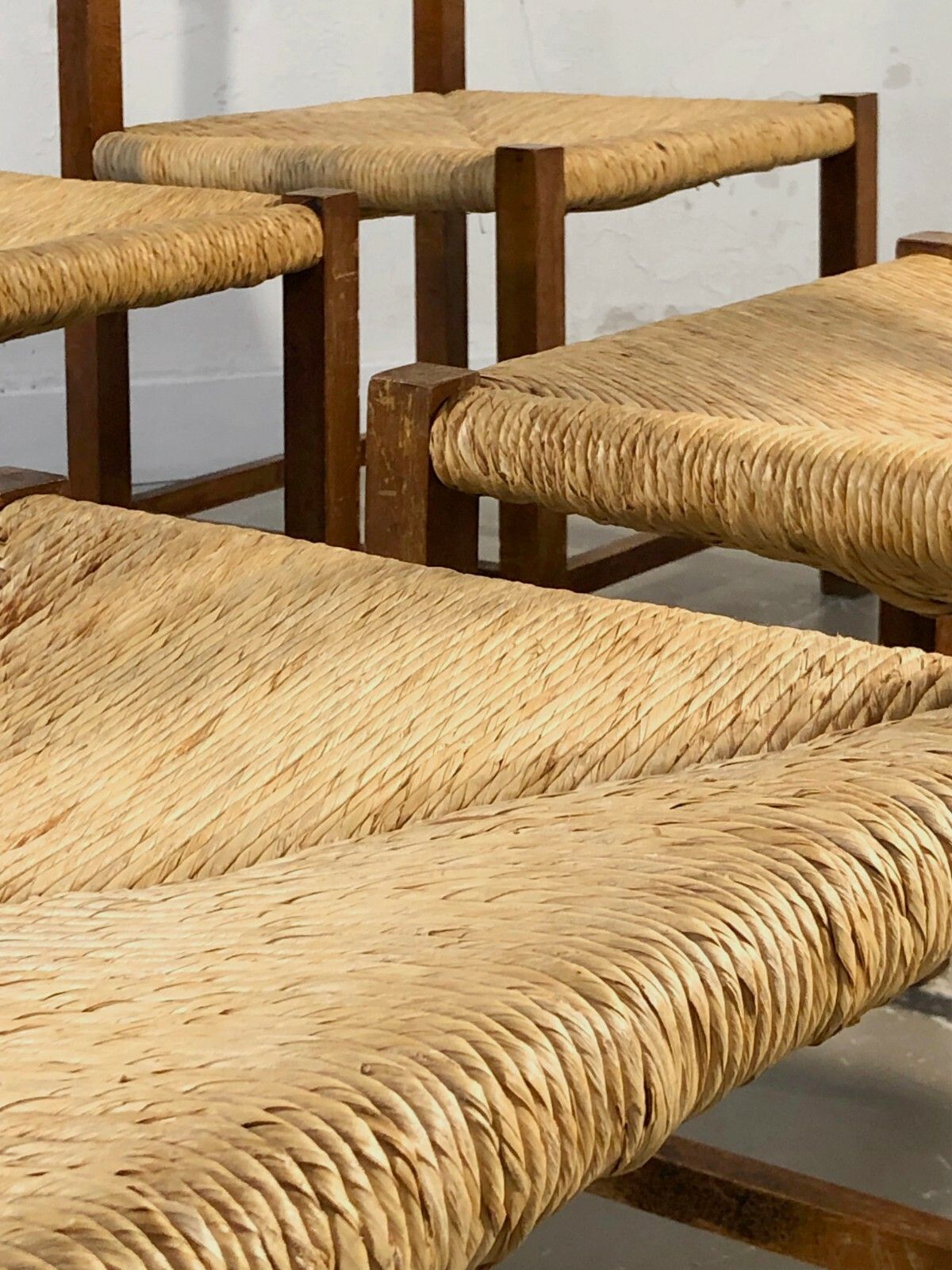 1950 6 Modernist Brutalist Modernist Chairs Rustic Modern Chapo Perriand Dansk photo for sale