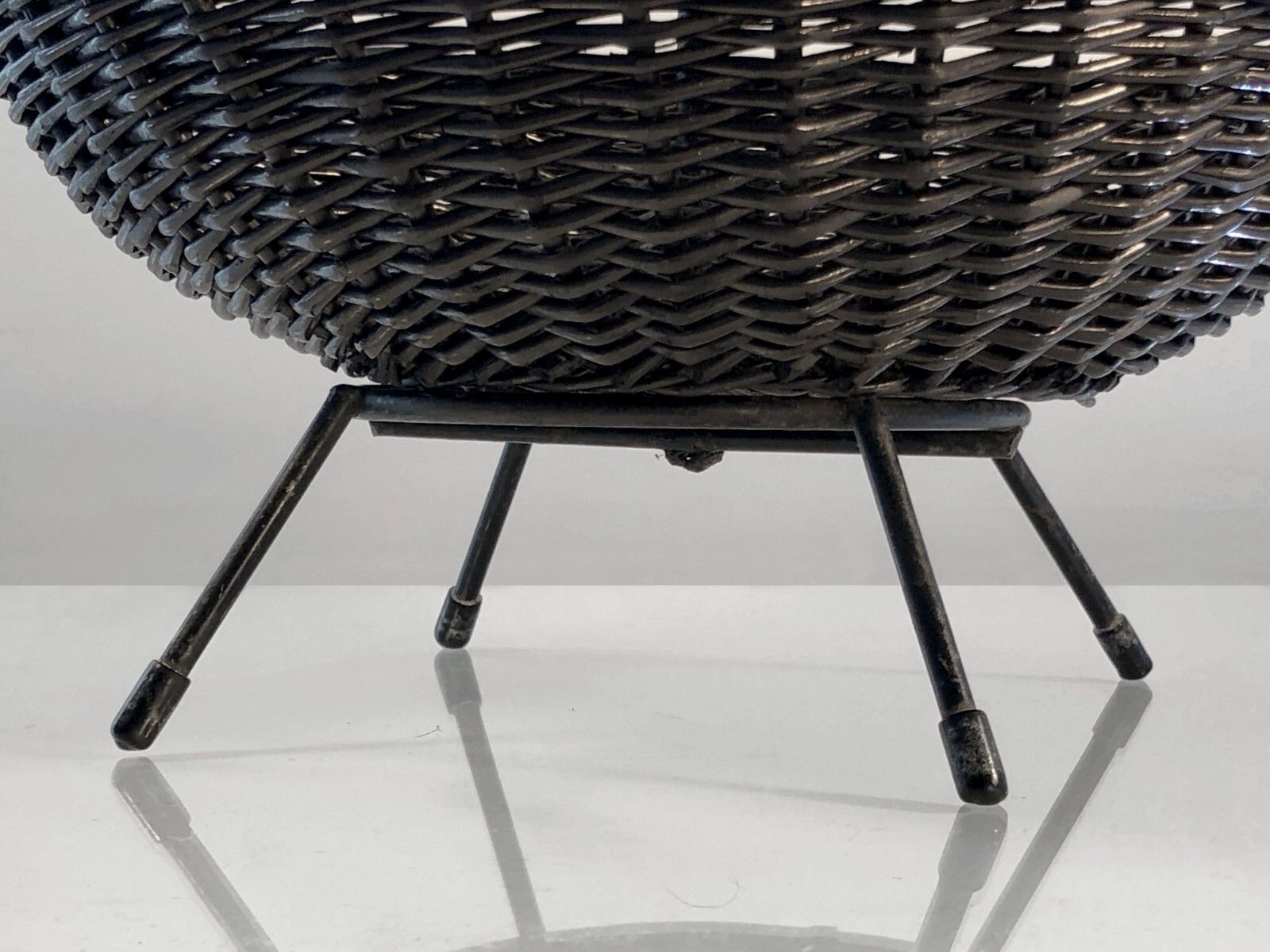 1950 Mategot Modernist Brutalist Free Form Folk Art Flat Basket photo furniture