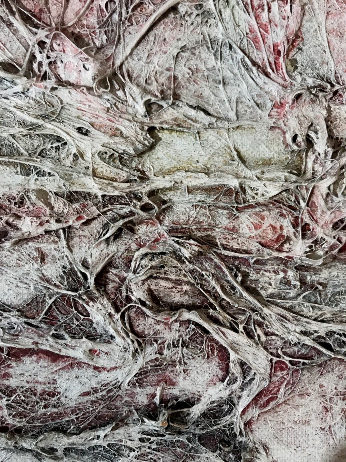 photo for sale 1970 Rene Lamoureux Modernist Painting Abstraction Lyrical Form Free Pollock