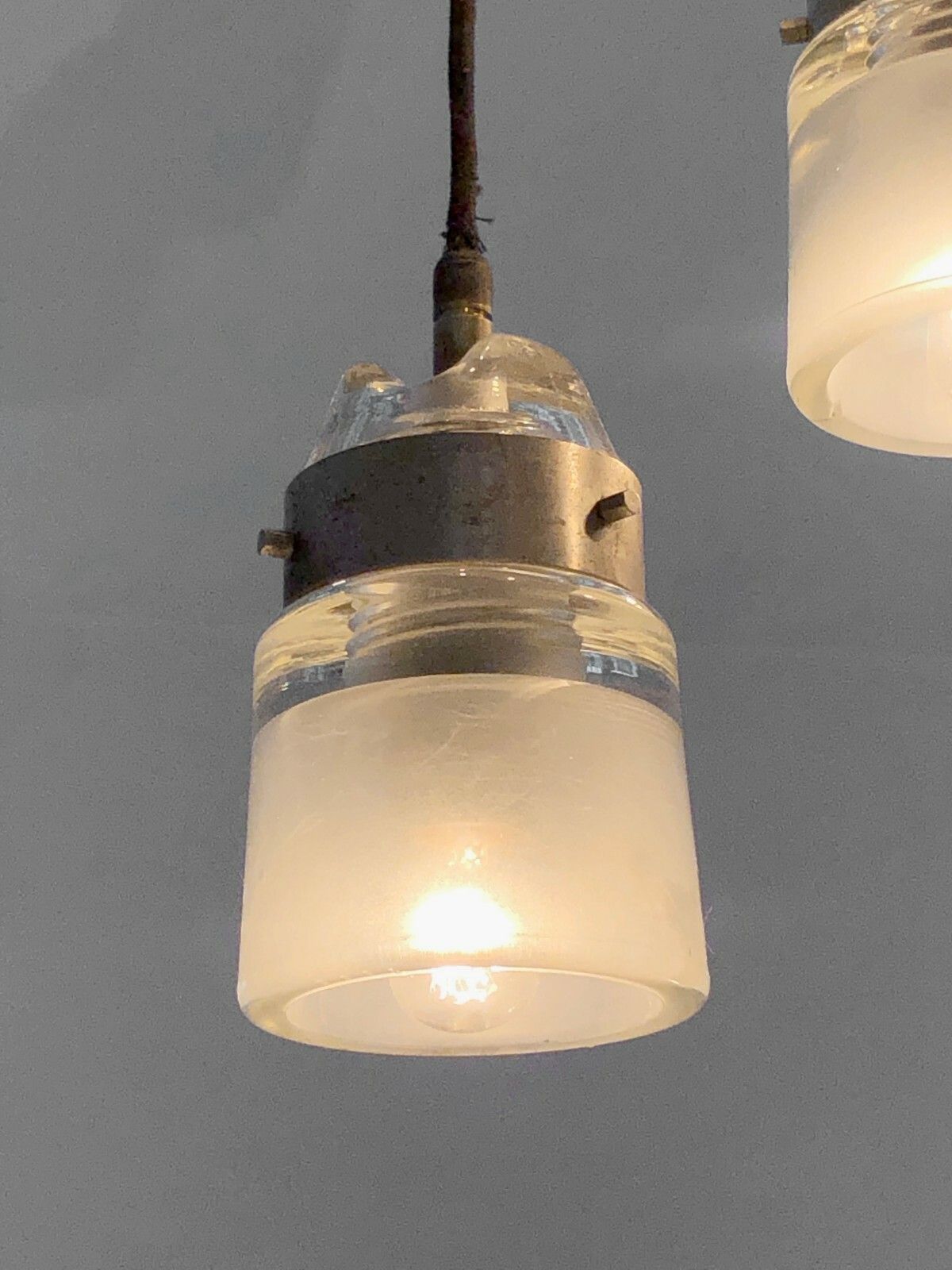 1960 Modernist Minimalist Chandelier Suspension Stilnovo Arteluce Oluce Colombo photo buy