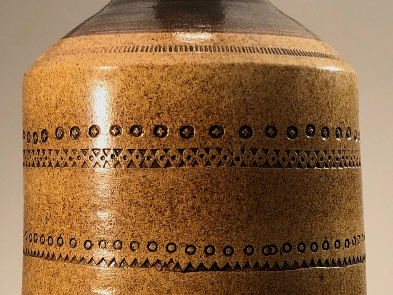 1950 Modernist Folk Art Ceramic Lamp Accolay Pelletier Vallauris photo 2021.0