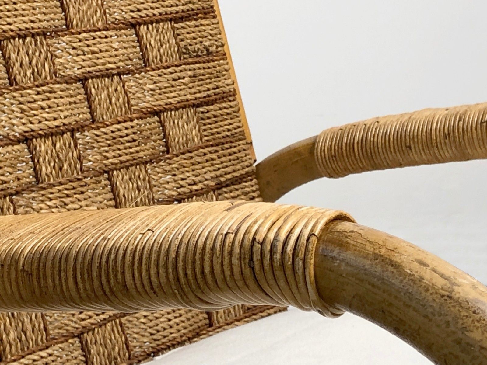 1950 Audoux Minnet 2 Armchairs Modernist Brutalist Rustic Sognot Shabby Chic photo for sale