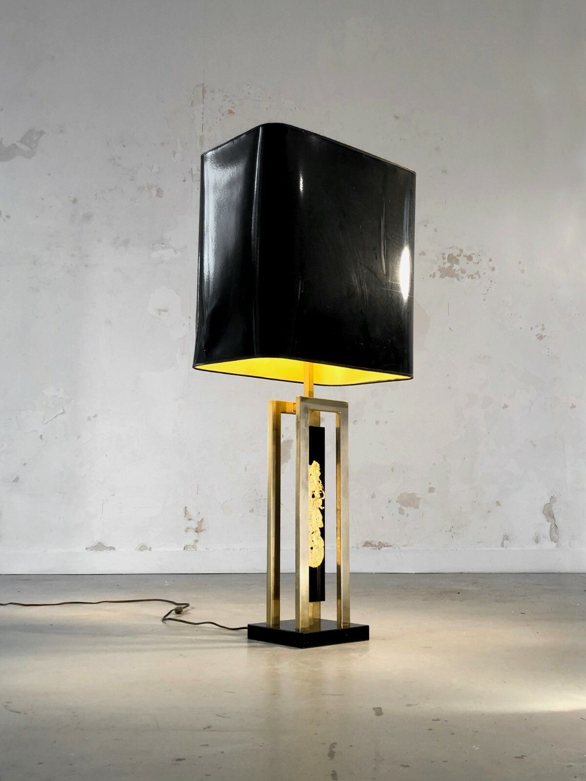 1970 Cheverny Art Deco Lamp Shabby Chic Modernist Adnet House Charles Rings photo for sale
