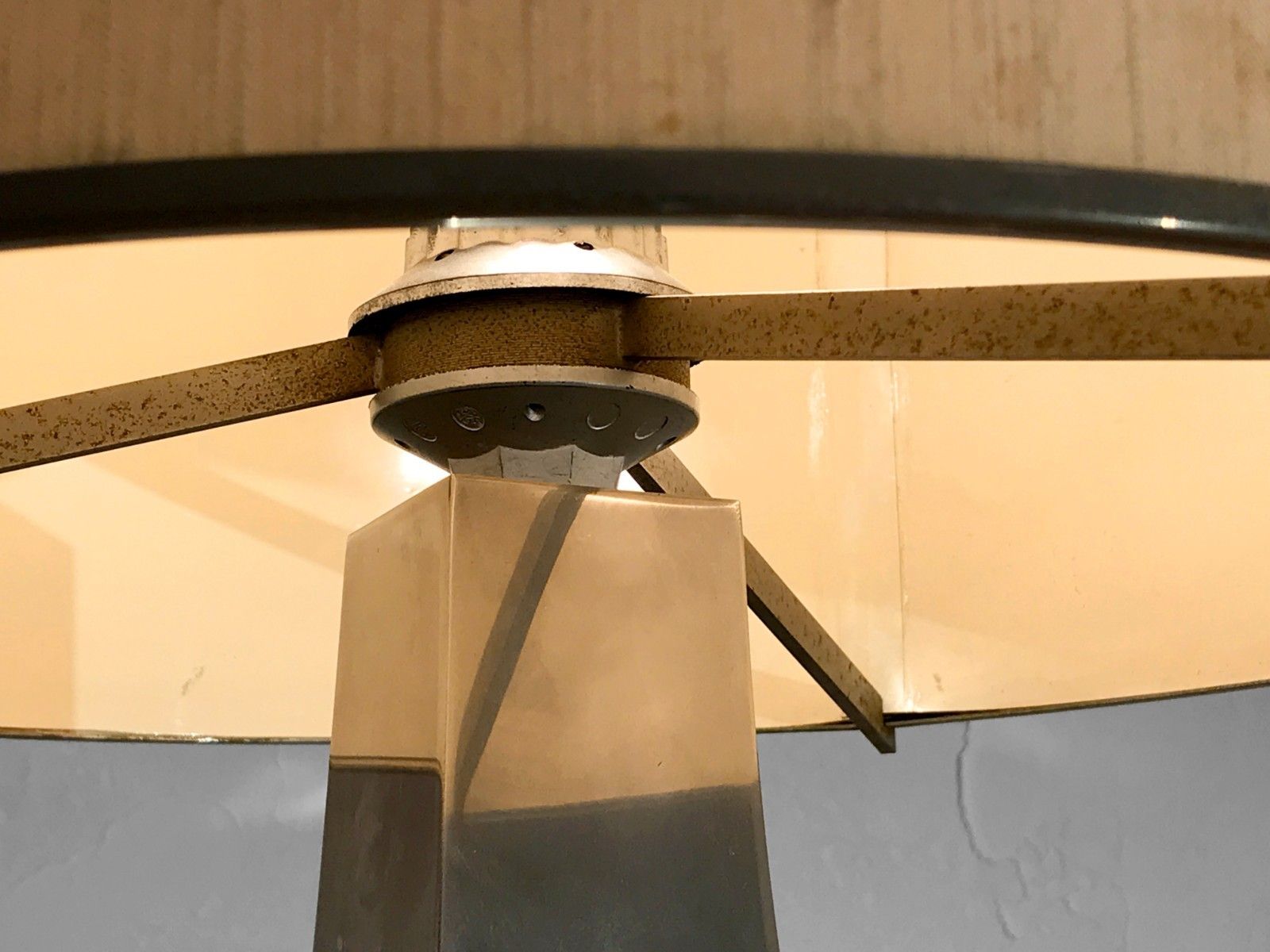 1970 Jansen Grande Lamp Modernist Bauhaus Space Age Shabby Chic Willy Rizzo photo 2695.0