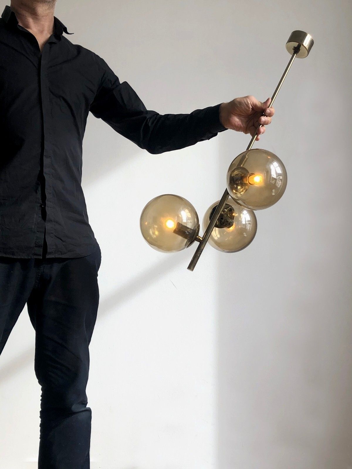 1970 Suspension Seventies Modernist Space Age Arteluce Stilnovo Guzzini Raak photo Lighting