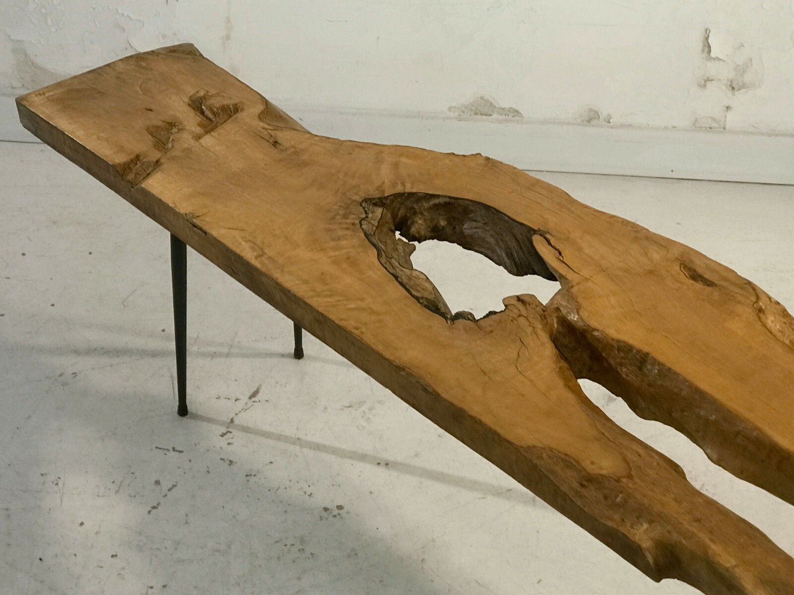 1950 Modernist Brutalist Free Form Coffee Table Nakashima Chapo Marolles photo for sale