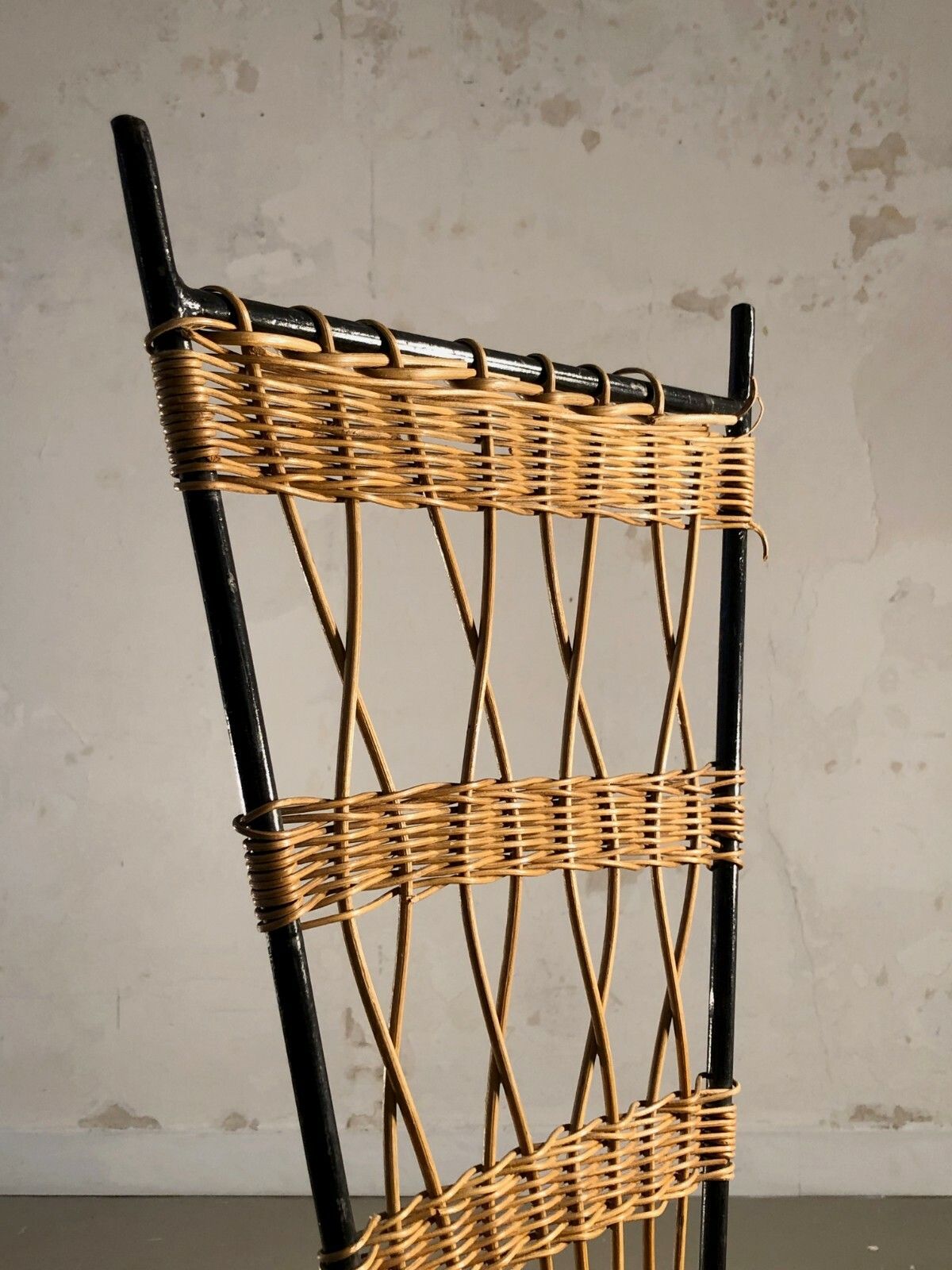1950 Raoul Guys Rattan Chair Modernist Brutalist Tribal Mategot Chapo Perriand photo furniture