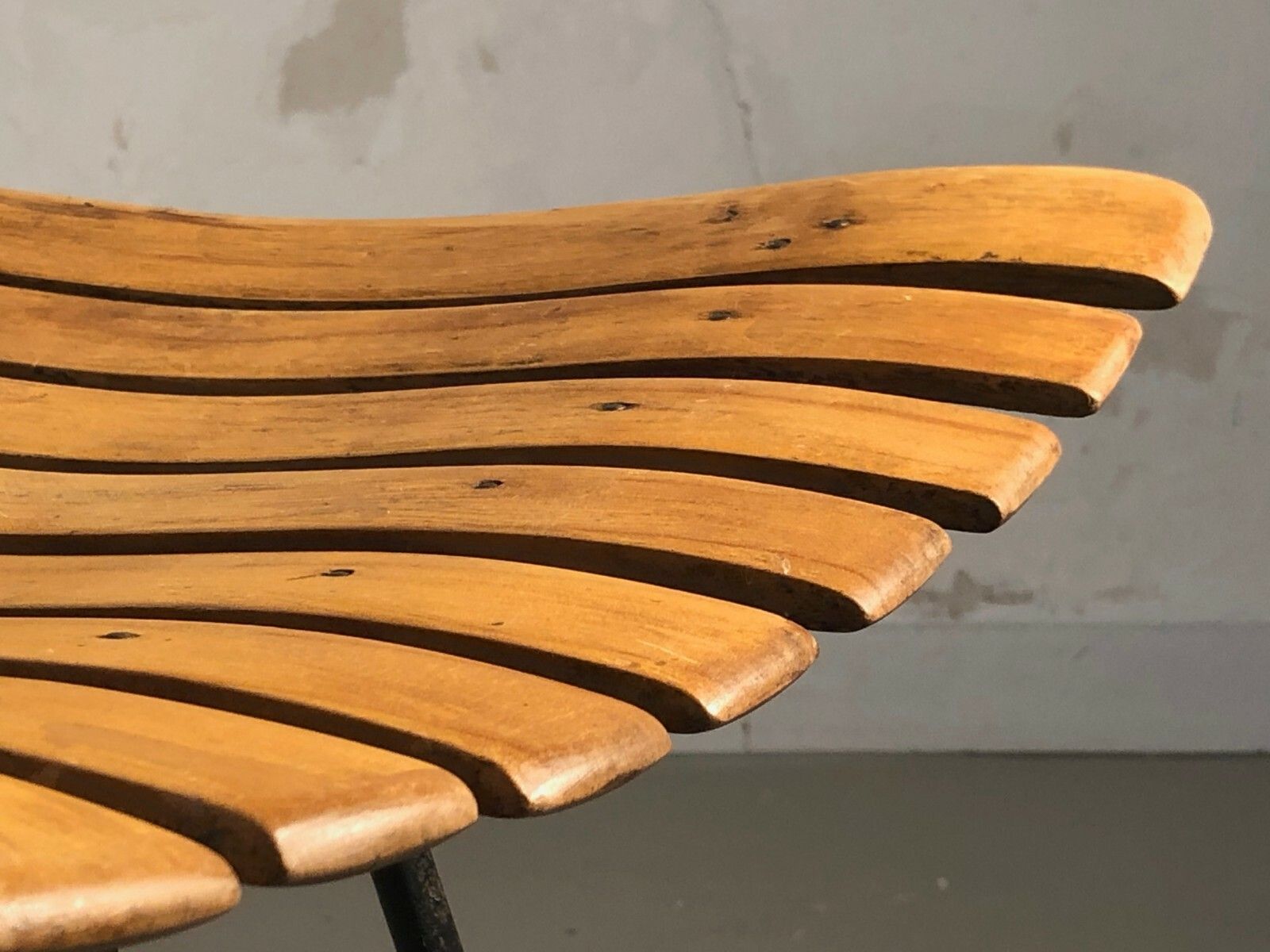 1960 Arthur Humanoff Raymor High Bar Chair Modernist Free Form Plywood Eames photo for sale
