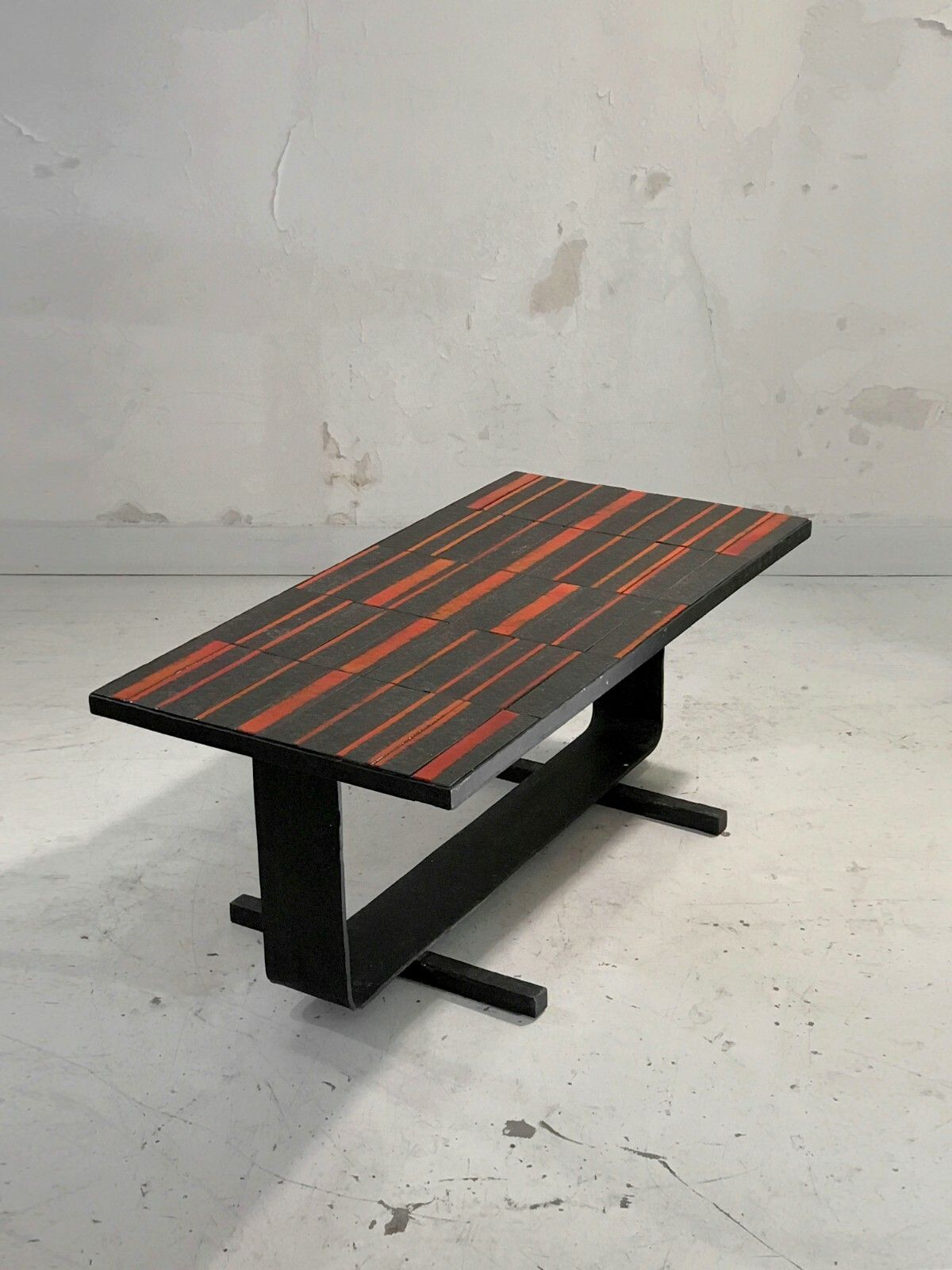 1950 Vallauris Modernist Brutalist Reconstruction Coffee Table Capron Cloutier photo for sale