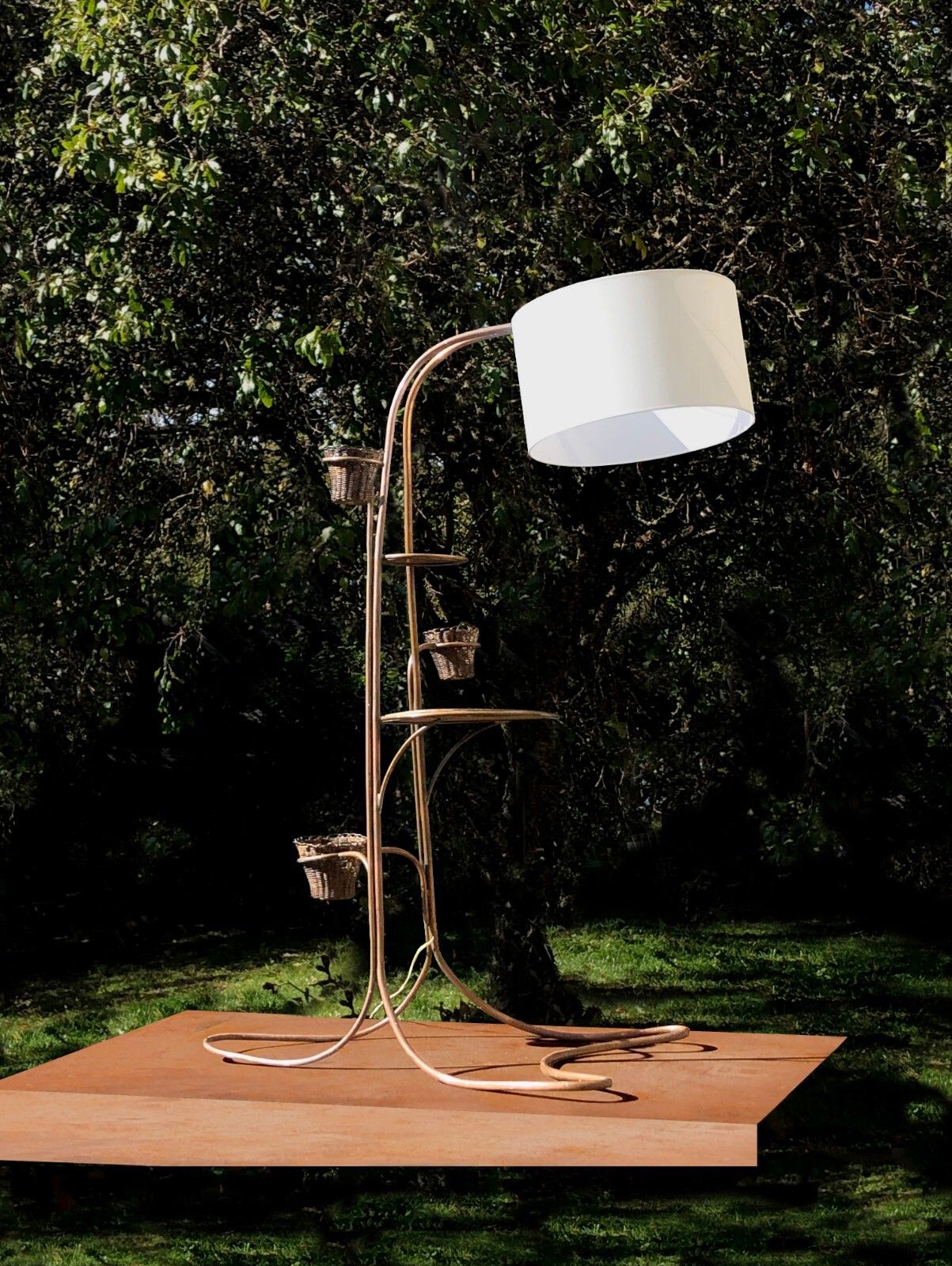 1950 Modernist Free Form Floor Lamp Reconstruction Mategot Jouve photo vinterior