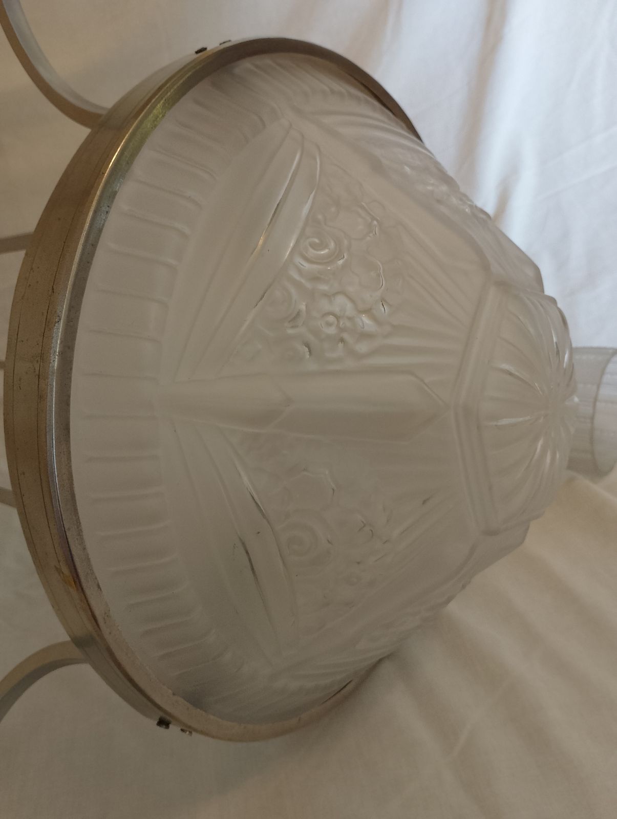 Art Deco Chandelier   Muller Frères. French 1930s photo furniture
