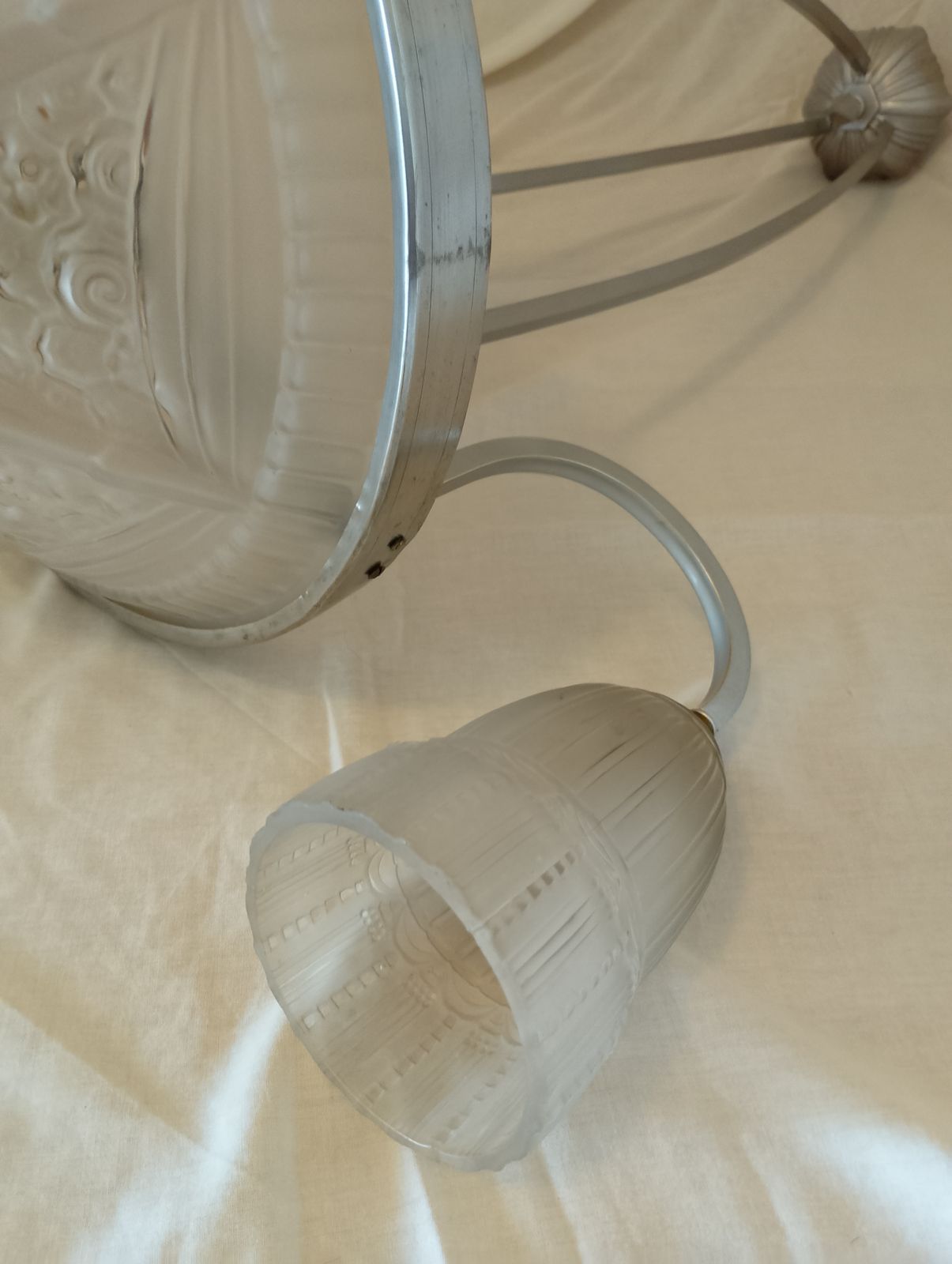 Art Deco Chandelier   Muller Frères. French 1930s photo for sale