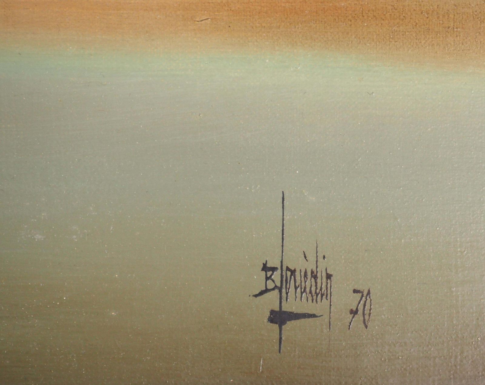 Bernard Louedin Fantasy : Spider On The City   Original Oil On Canvas, Handsigned 1970 photo furniture