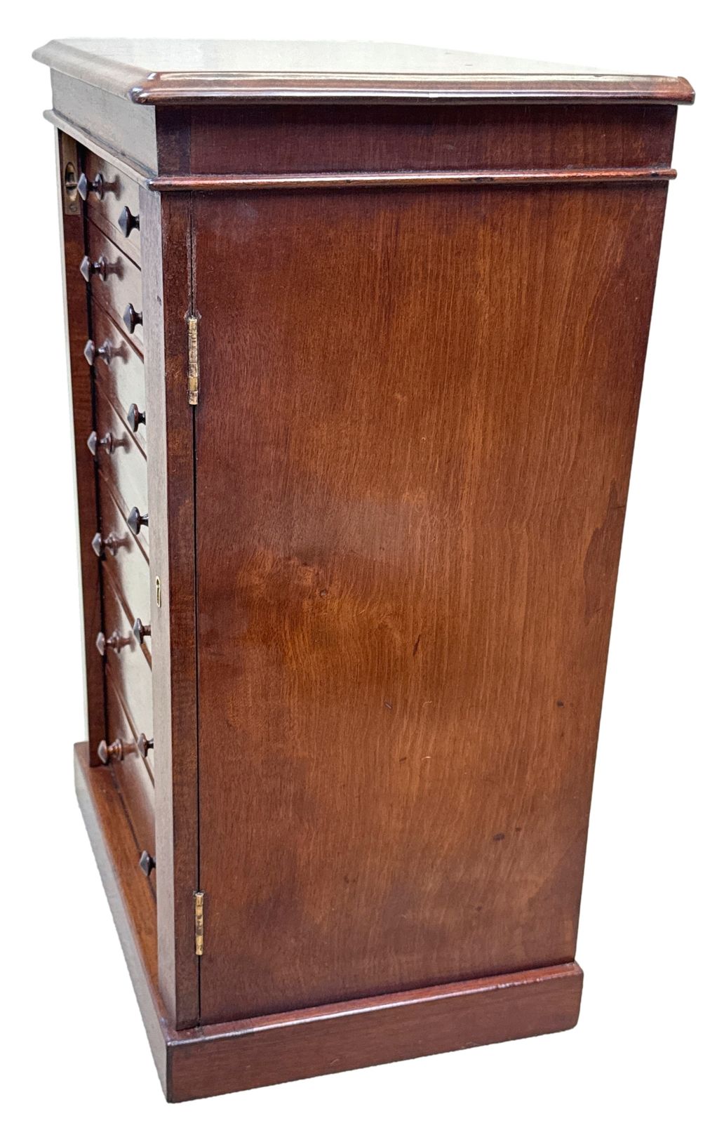 Mahogany 19th Century Miniature Wellington Chest Of Drawers (England, Circa 1880) photo 2195.0