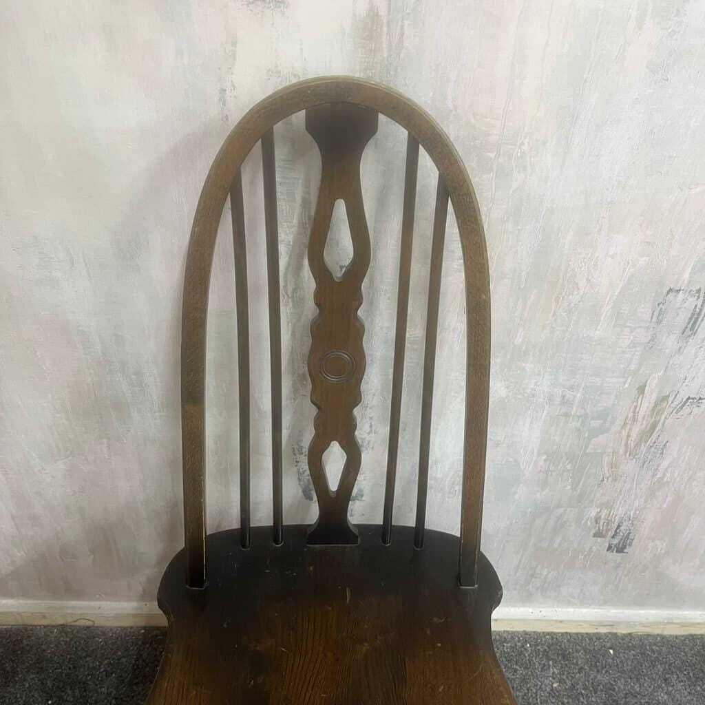 Vintage Glenister Windsor Style Stick Back Dining Chair Turned Legs photo for sale