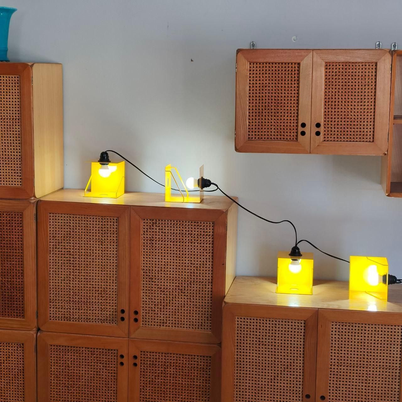 Mid Century Modern Wooden Bookcase Cabinet Modular By Jan De Vries, Italy, 1970s photo Furniture