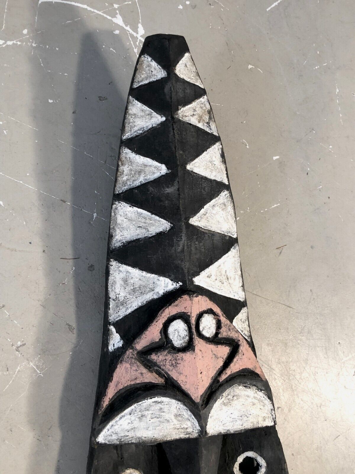 1950 High Sepik Votive Board Papua Oceania Early Art Tribal Brutalist photo vinterior