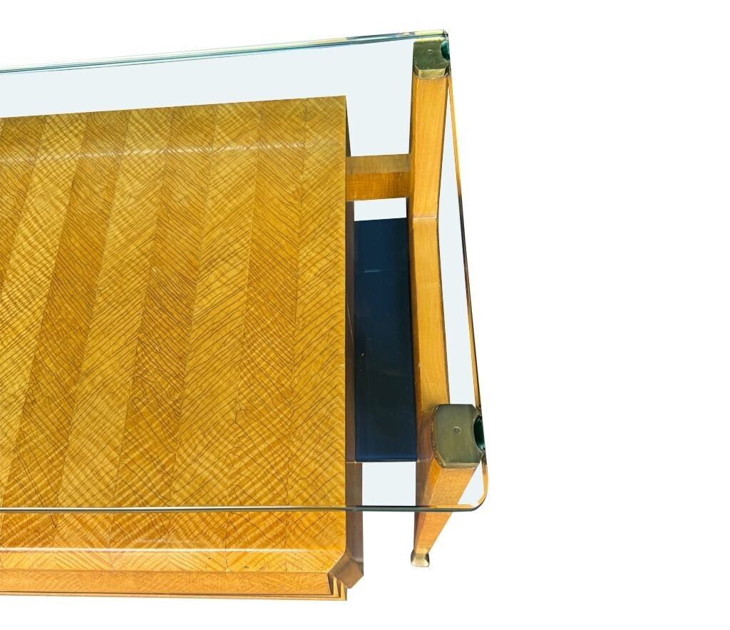 Furniture A Wonderful 1950s Marquetry Maplewood Dresser Desk By Vittorio Dassi photo
