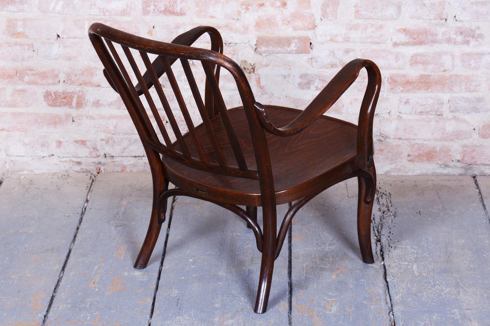 Restored Art Deco Armchair, By Josef Frank For Thonet, Beech, Czech, 1930s photo 1200.0