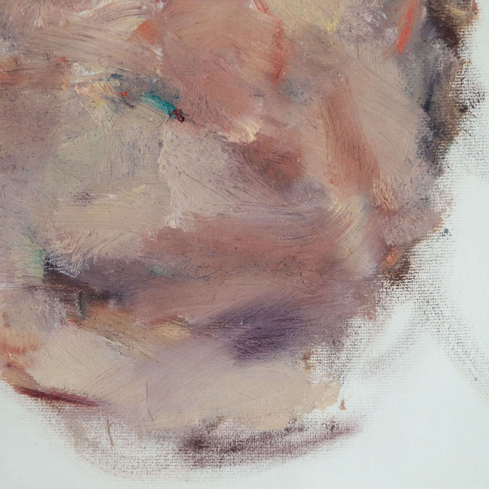 Mahler’s Head I   Contemporary Portrait In Gouache & Oil By Chris May, 80x70cm photo Art