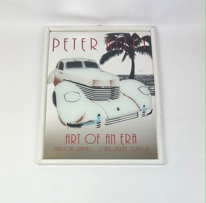 Art Deco Style Peter Kelly Art Of An Era Advertising Mirror, 1980s