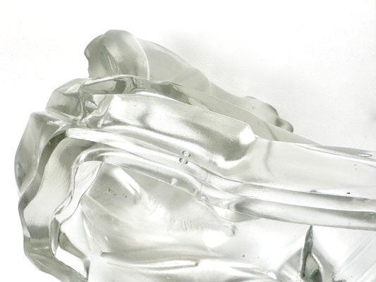 Art Deco Glass Polar Bear Ashtray By Karel Zentner For Glasswork Libochovice, 1930s photo buy