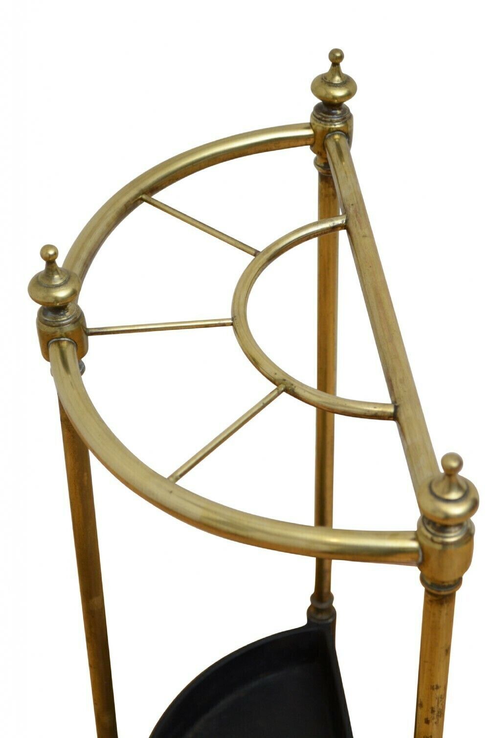 English Victorian Demi Lune Umbrella Stand photo for sale