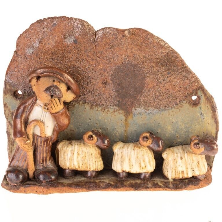 Studio Pottery Shepherd Ceramic Figure