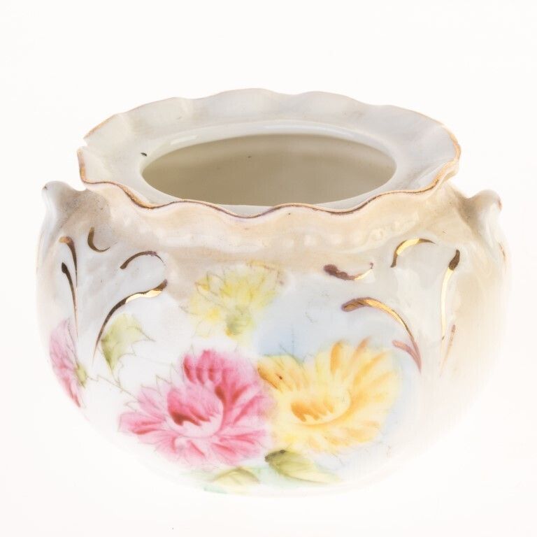 Art Nouveau Gilt Hand Painted Porcelain Pot