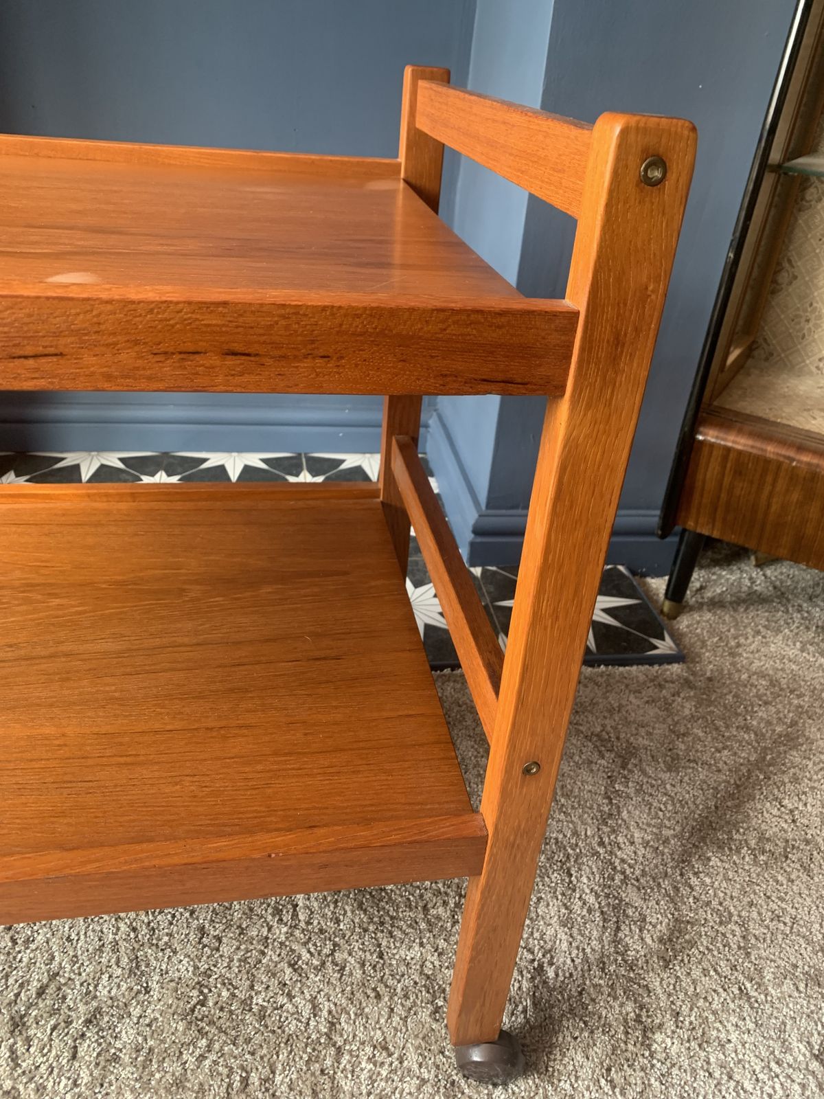 Danish Mid Century Teak Trolley  Brdr Furbo photo vinterior