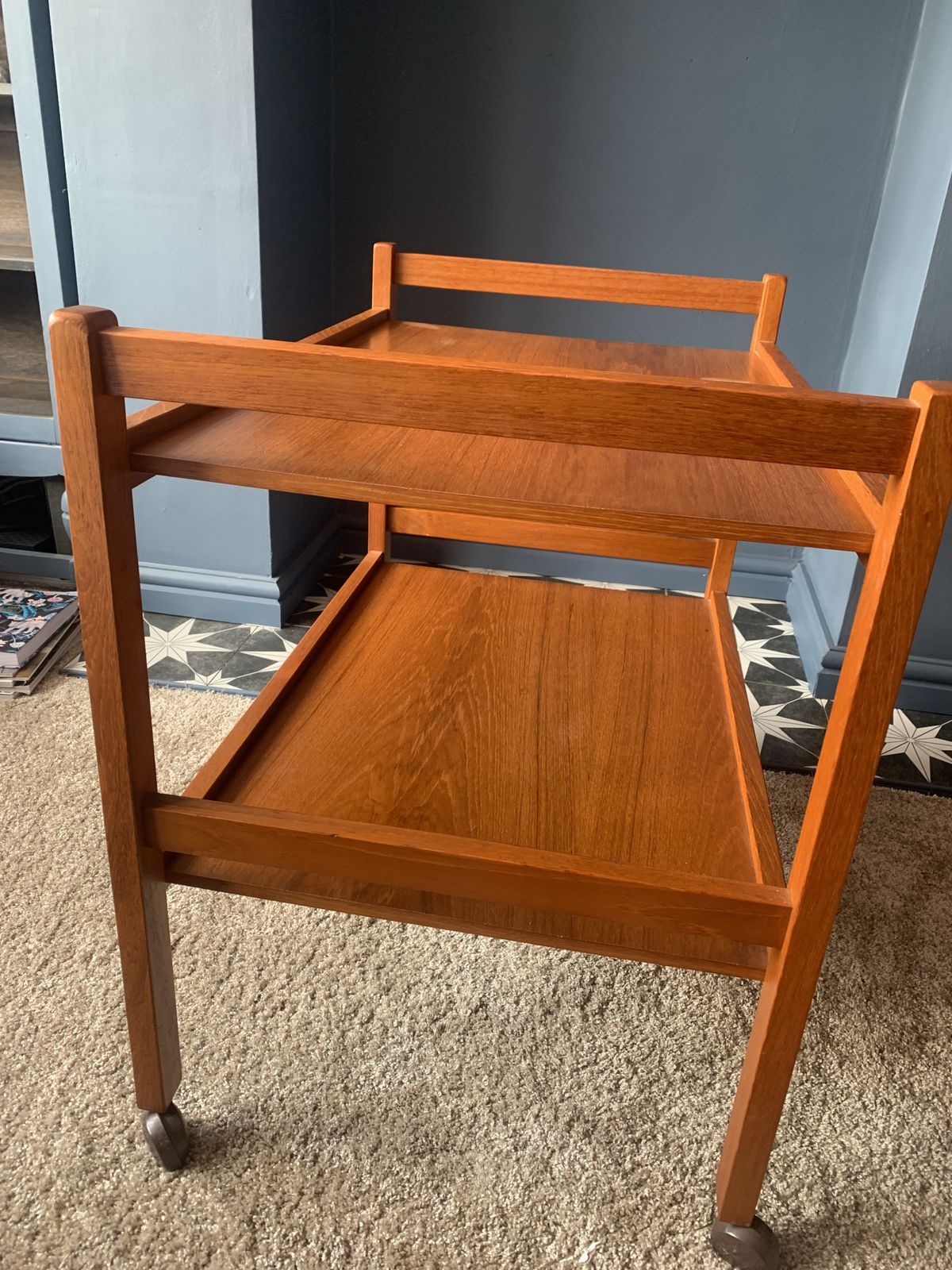 Danish Mid Century Teak Trolley  Brdr Furbo photo buy