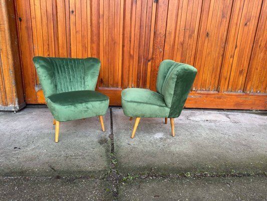 Hungarian Green Club Chairs, 1950s, Set Of 2 photo 1851.0