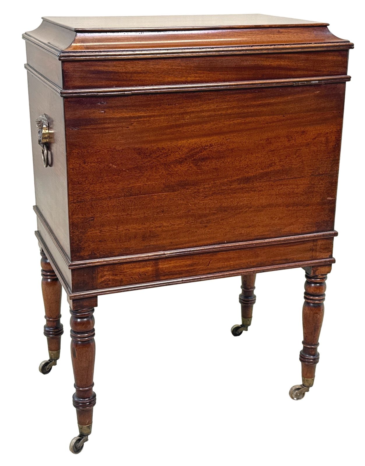 Small Georgian Mahogany Box Cellarette (England, Circa 1800) photo vintage