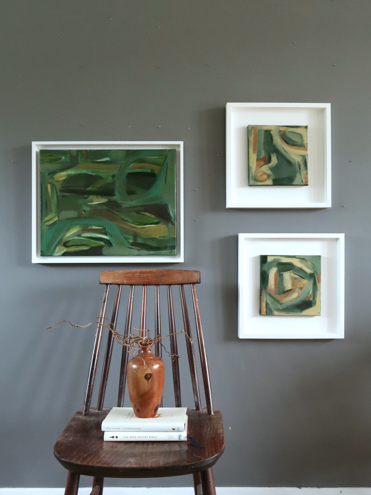 Resting In Green Oil Painting photo furniture