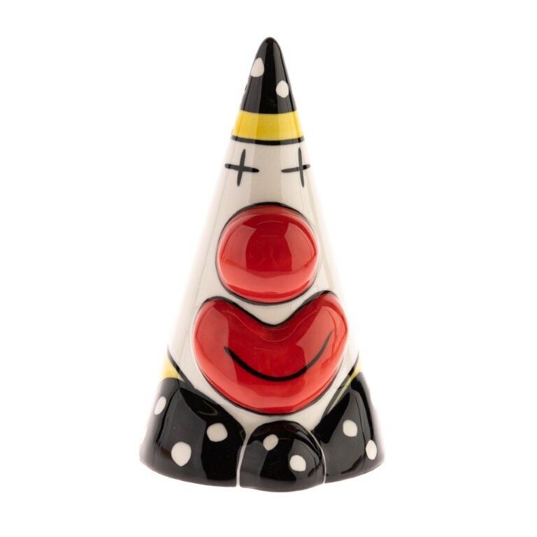 Lorna Bailey Signed Limited Edition “24th Collector’s Club Piece – Clown” Porcelain Art Deco Style Pottery Sugar Sifter