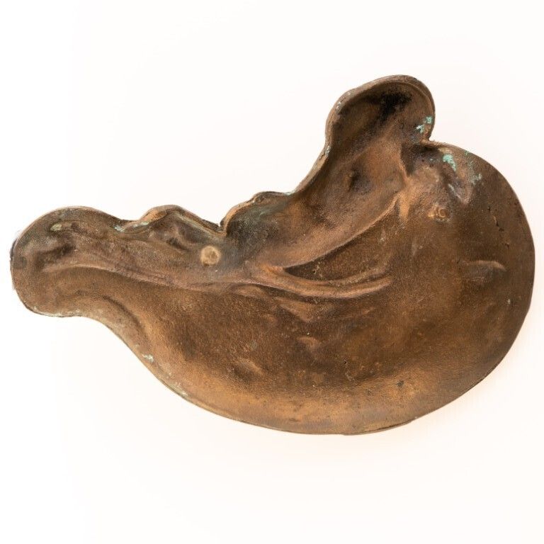 Art Nouveau Cast Iron Nude Maiden Ashtray Early 20th Century photo furniture