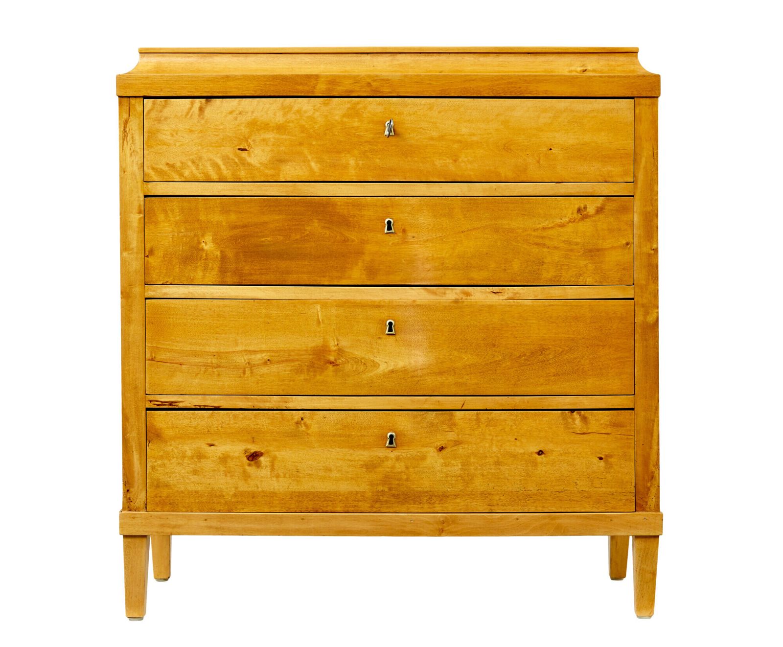 19th Century Swedish Birch Caddy Top Chest Of Drawers photo vinterior