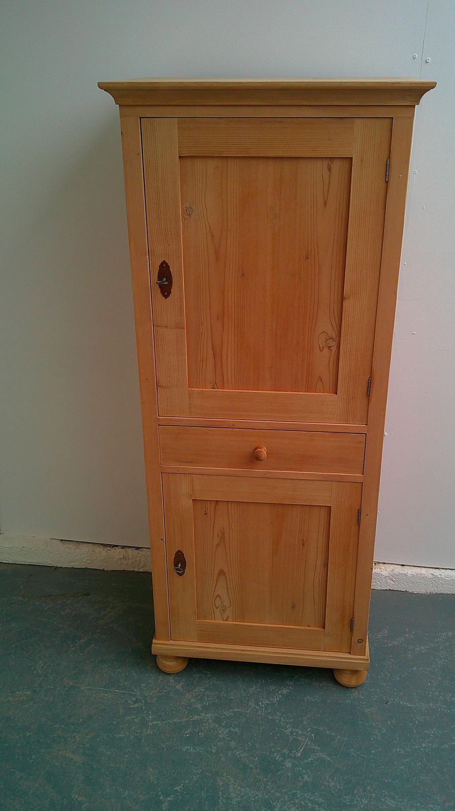 A Plain Antique Pine 1 Drawer Bathroom Cupboard To Wax/Paint photo furniture