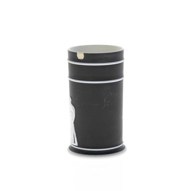 Antique Wedgwood Black Basalt Jasperware Ceramic Porcelain Vase photo Home Decor