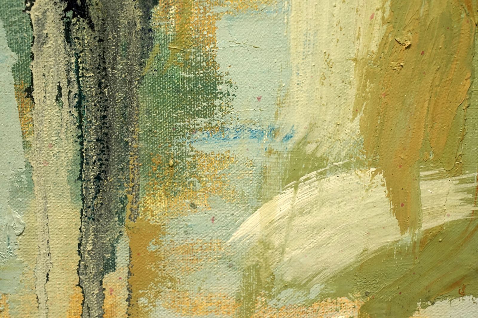 Very Large Mid Century Scottish School Abstract Painting, Oil On Canvas photo 749.0