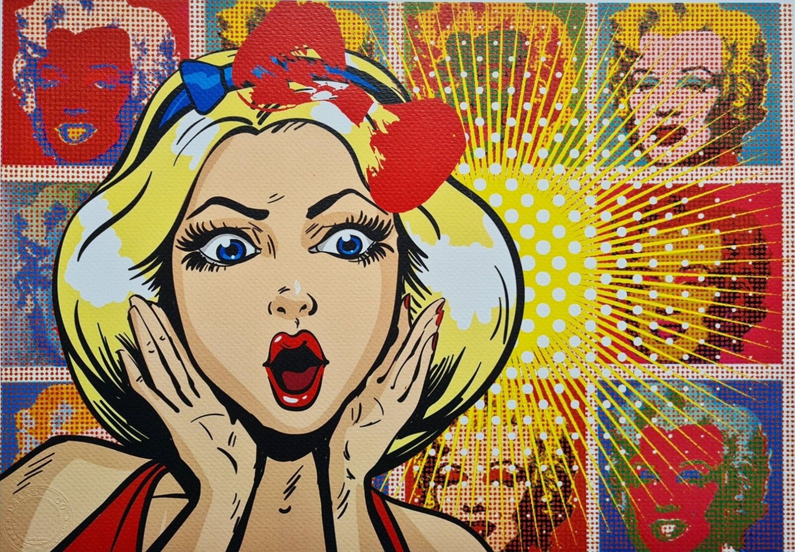 Death Nyc * Andy Warhol – Marilyn In Pop Red And Yellow photo furniture