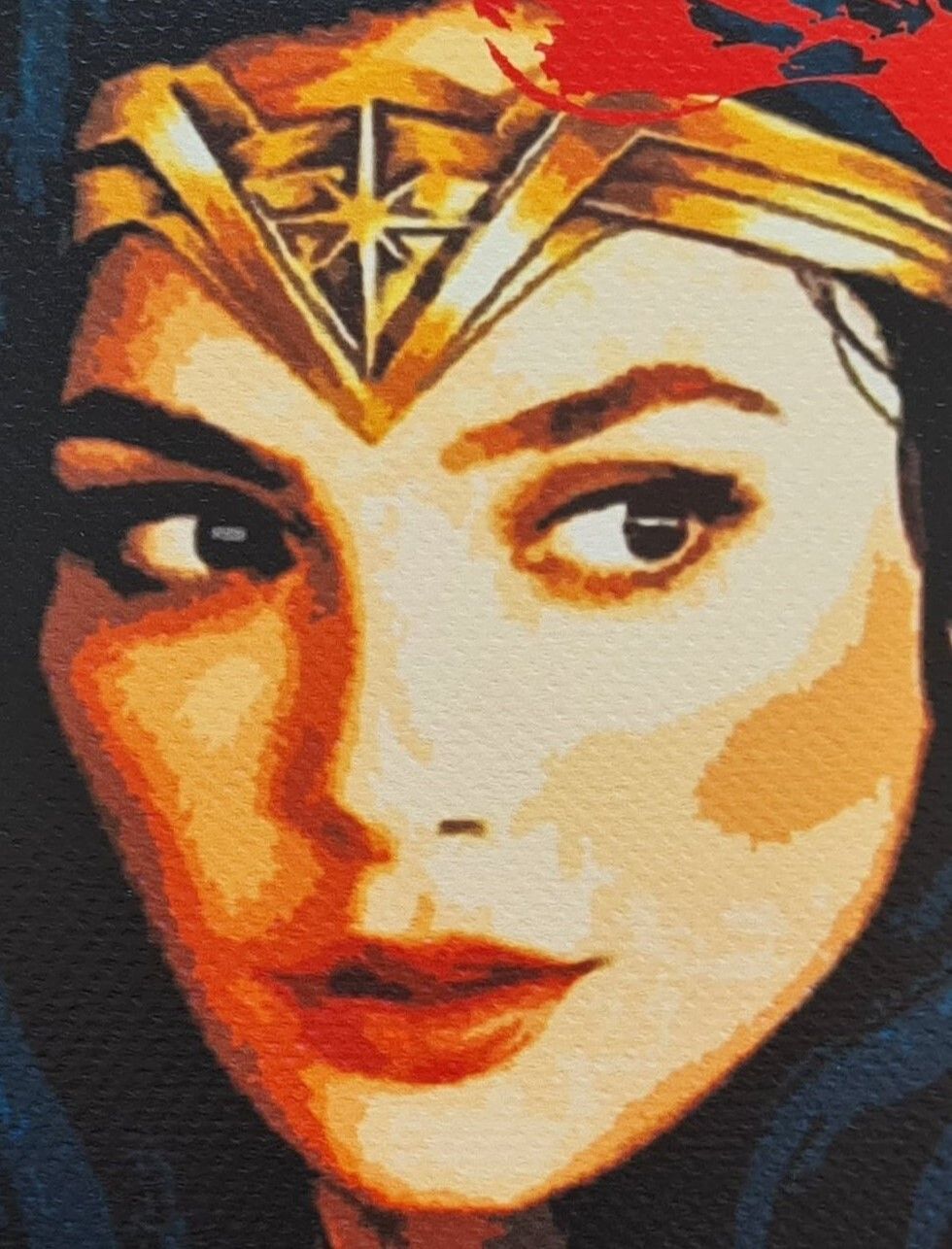 Death Nyc * Wonder Woman * 45 X 32 Cm * Signed * Limited * Certificate # XX/120 photo 880.0