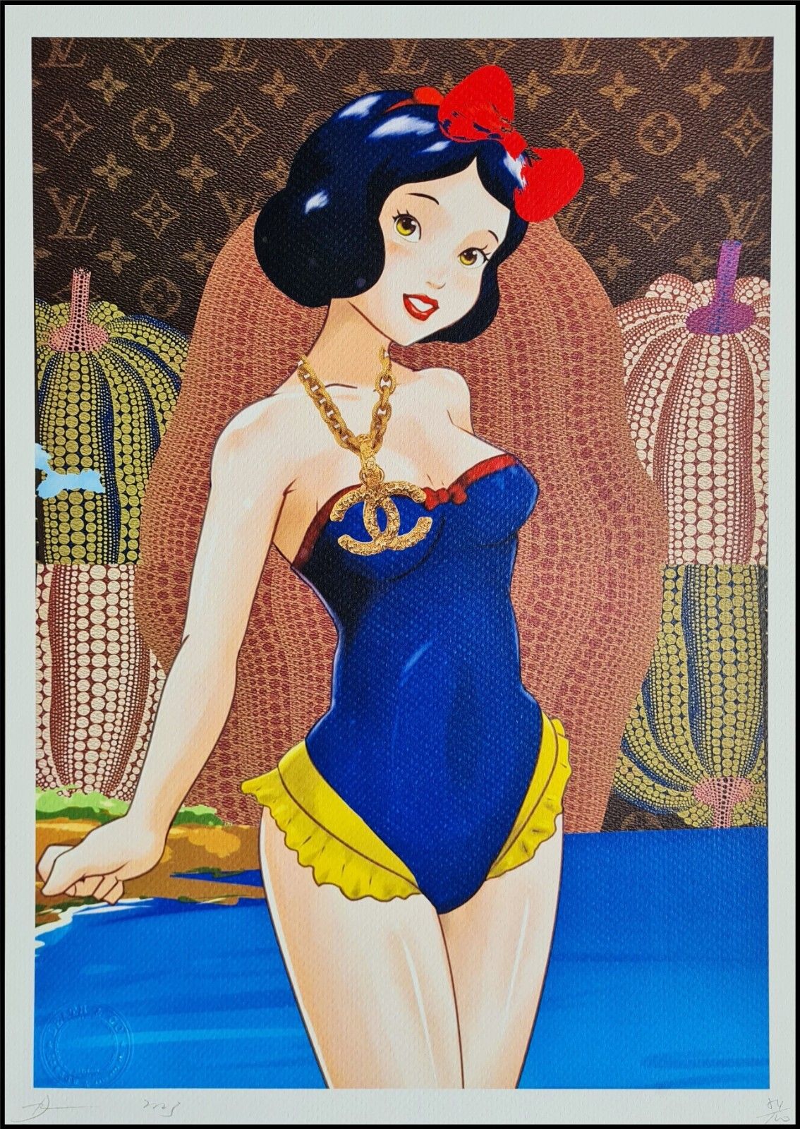 Death Nyc * Snow White * 45 X 32 Cm * Signed * Limited * Certificate # XX/120