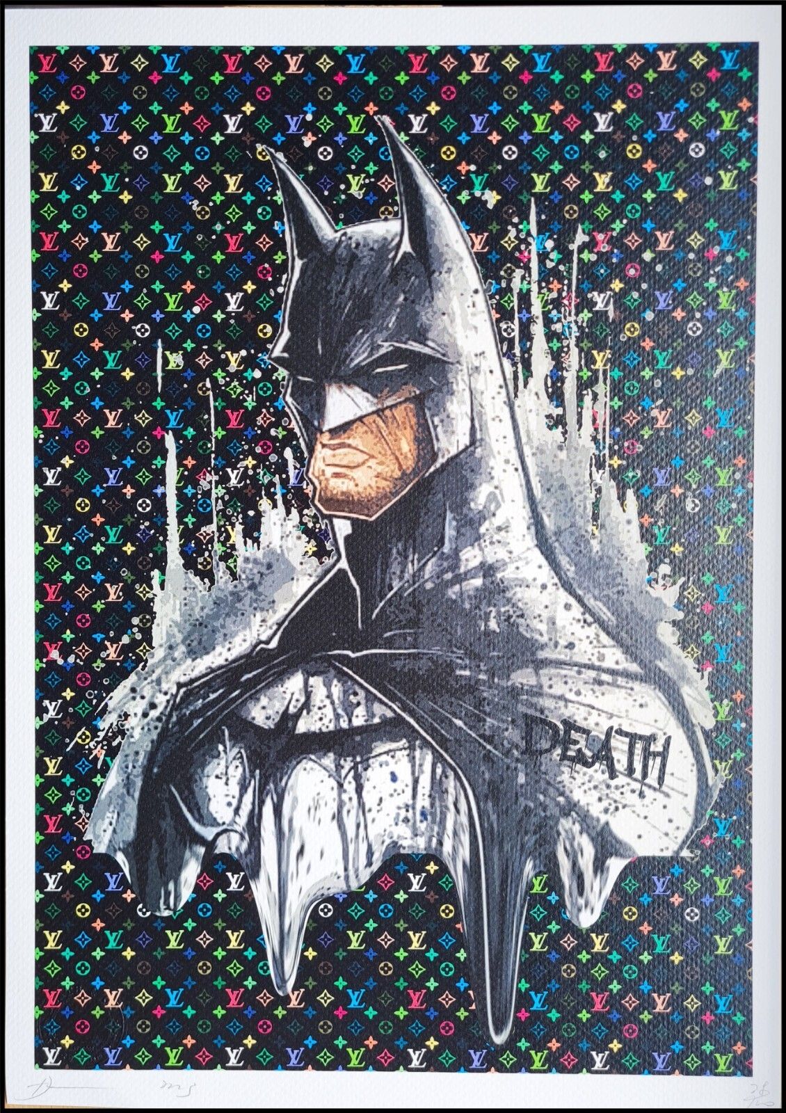 Death Nyc * Batman * 45 X 32 Cm * Signed * Limited * Certificate #120