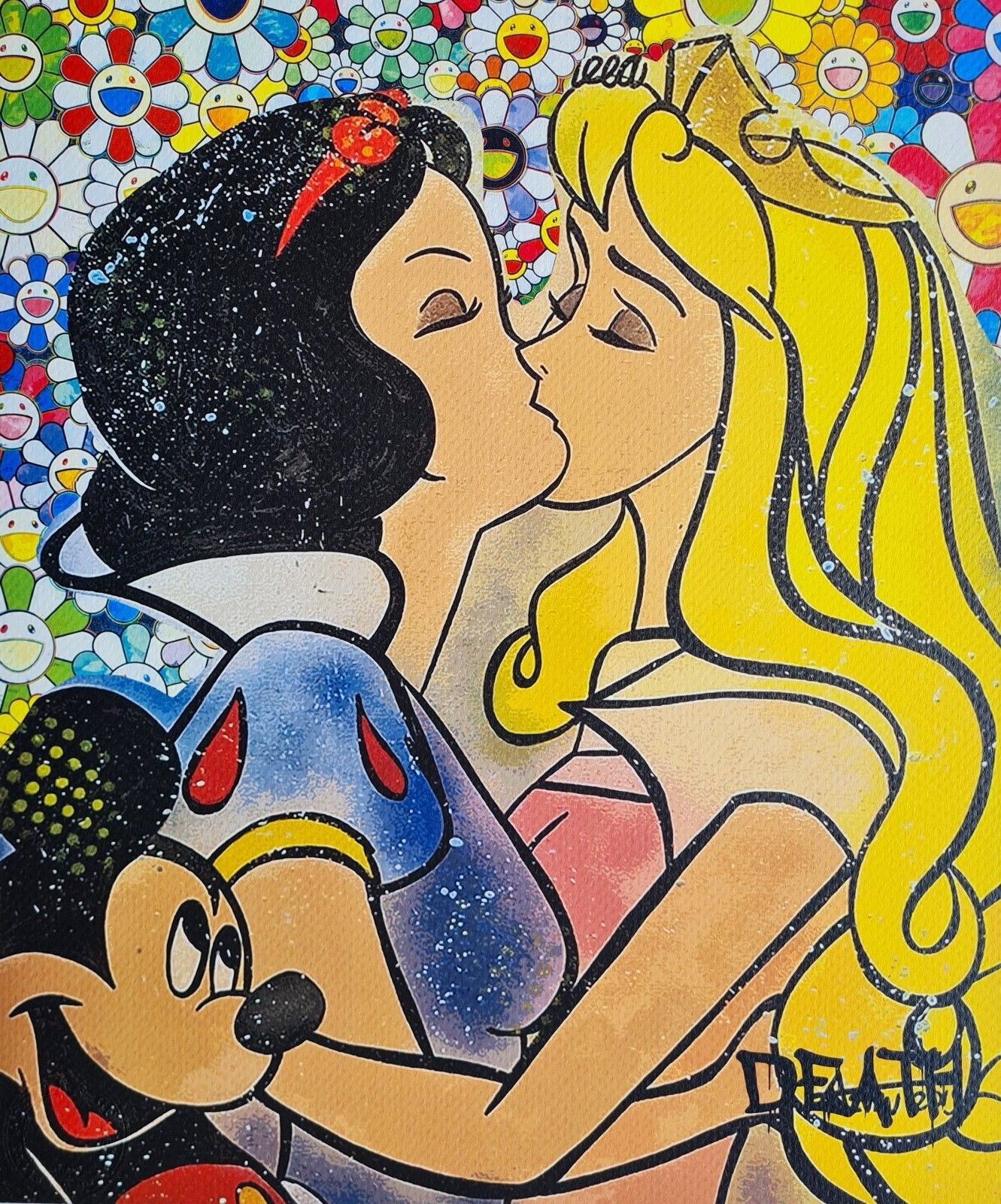 Death Nyc * Snow White & Alice * 45 X 32 Cm * Signed * Limited * Certificate # XX/120 photo for sale