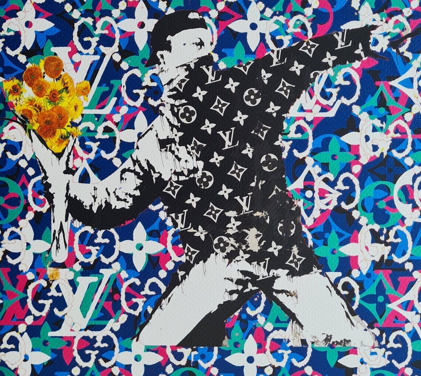Death Nyc * Love Is In The.. * 45 X 32 Cm * Signed * Limited * Certificate photo for sale
