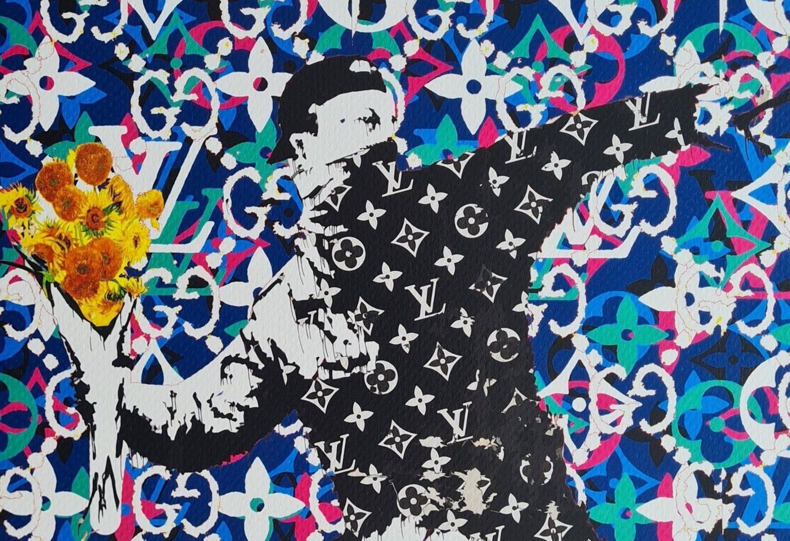 Death Nyc * Love Is In The.. * 45 X 32 Cm * Signed * Limited * Certificate photo Art