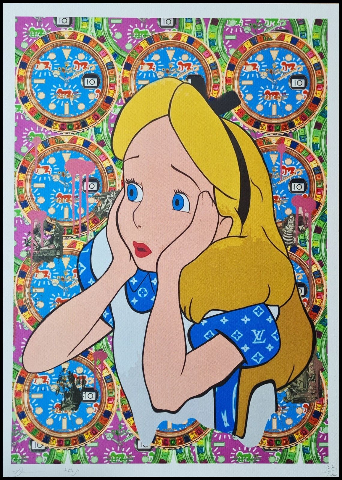 Death Nyc * Alice * 45 X 32 Cm * Signed * Limited * Certificate # XX/120