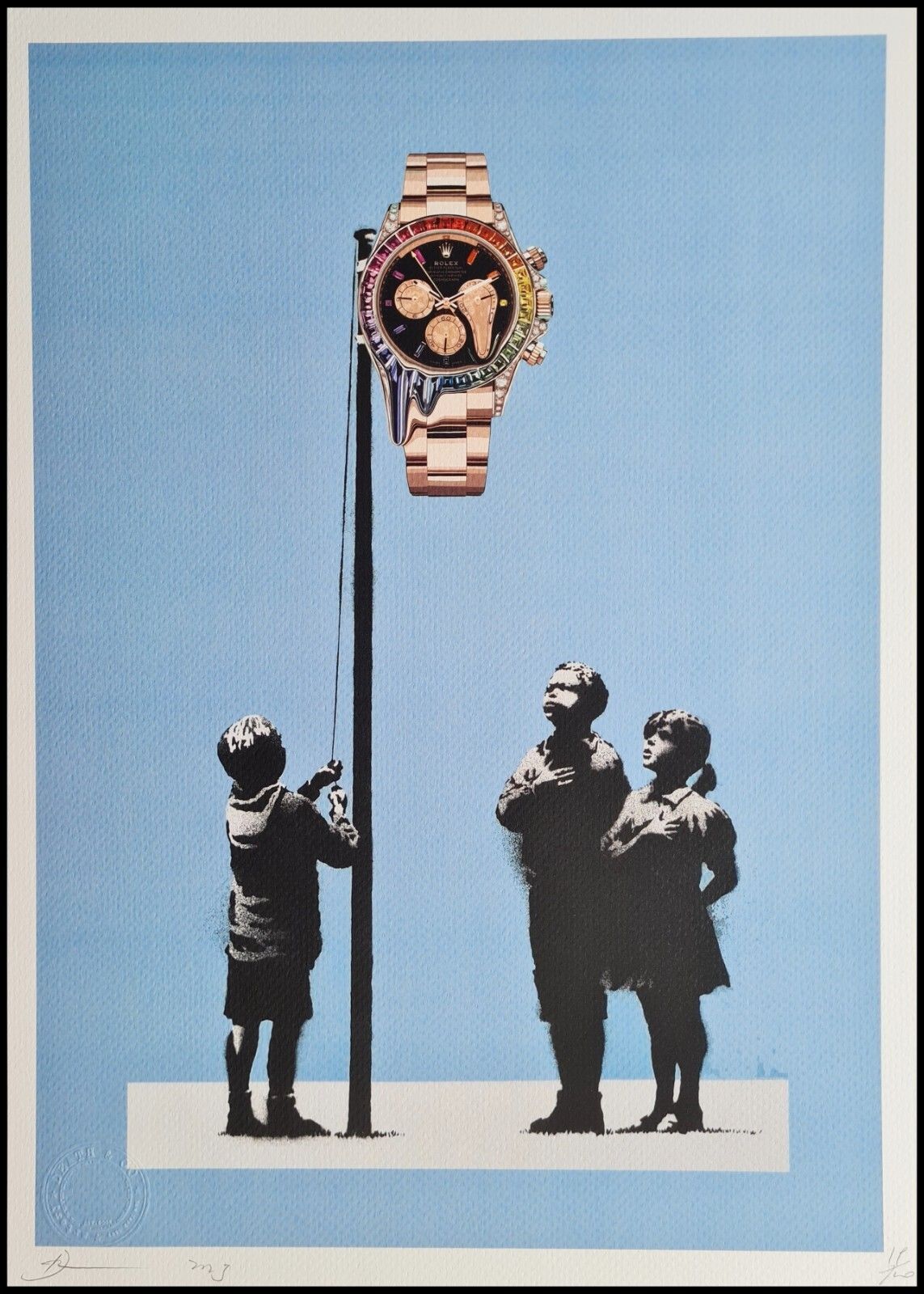 Death Nyc * Banksy Vs. Rolex * Signed * Limited * Certificate